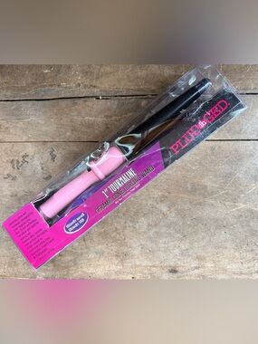 PLUGGED IN TOURMALINE CERAMIC 1” CONE CURLING WAND NIB MODEL 68638